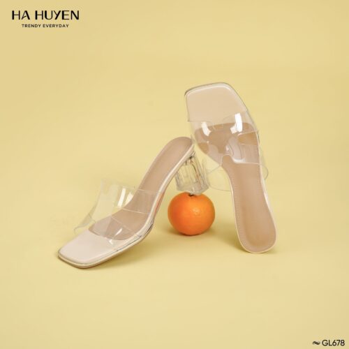 Guốc lê chữ H trong 7cm - GL678