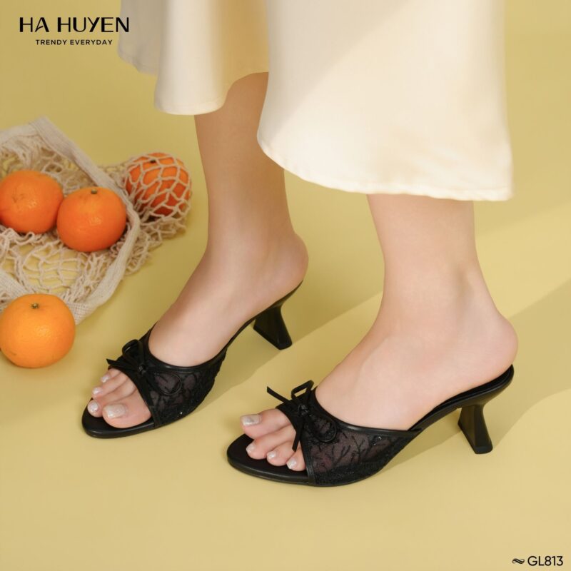 Guốc lê ren 6cm - GL813 - Ảnh 5