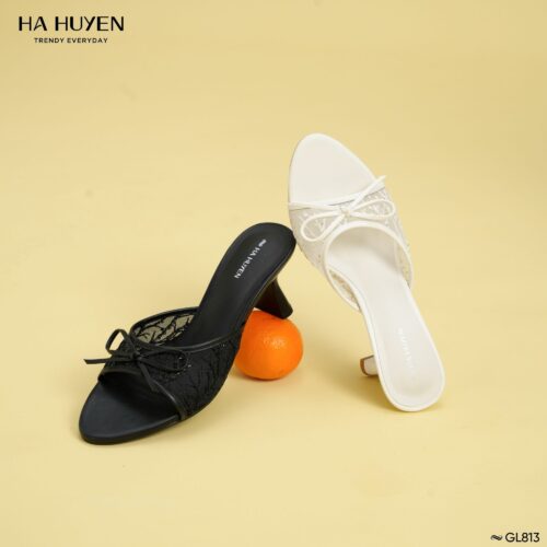 Guốc lê ren 6cm - GL813