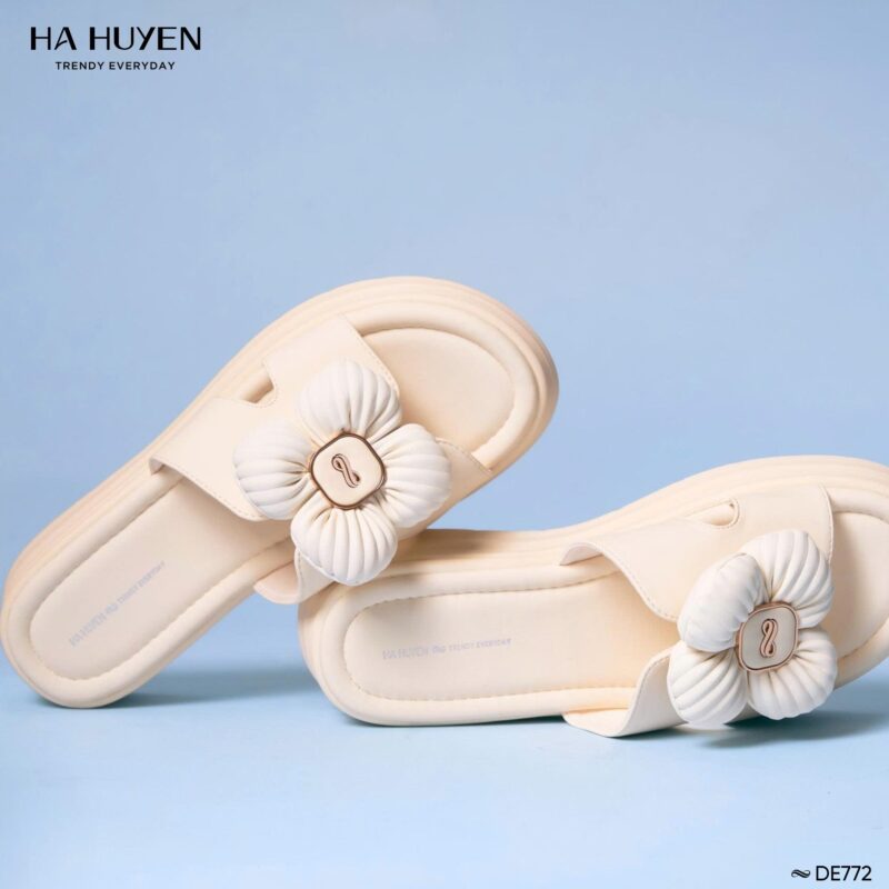 Dép da lì 4cm - DE772 - Ảnh 5