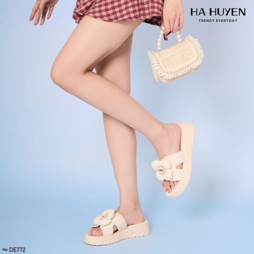 Dép da lì 4cm - DE772 - Ảnh 3