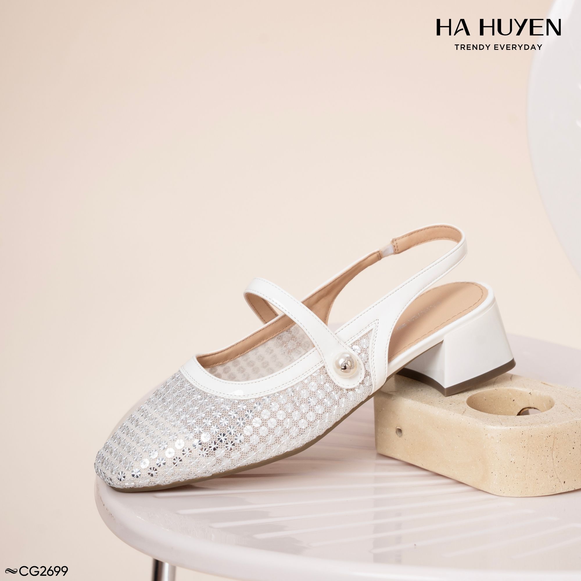 CG2699 (4) Cao gót lưới 5cm - CG2699 - Ảnh 1