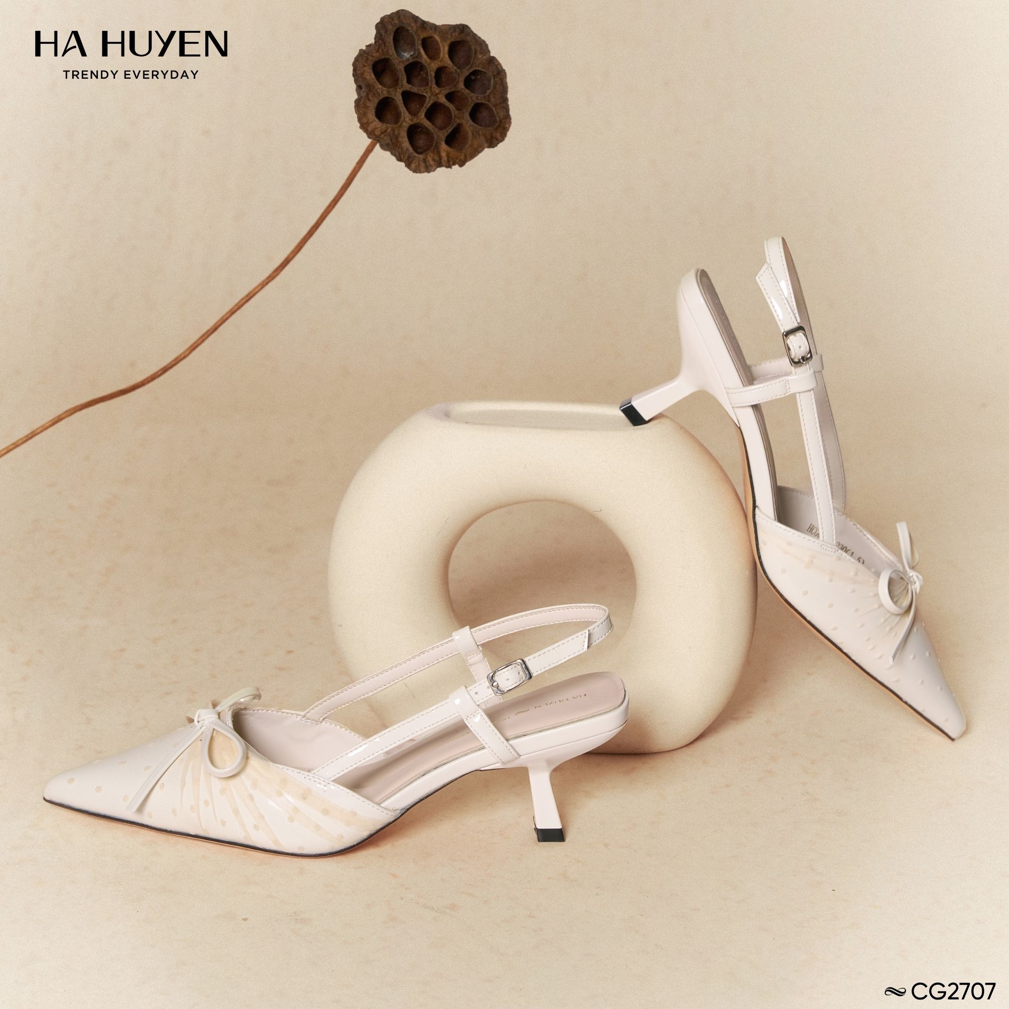 CG2707 Cao gót da bóng 6cm - CG2707 - Ảnh 1