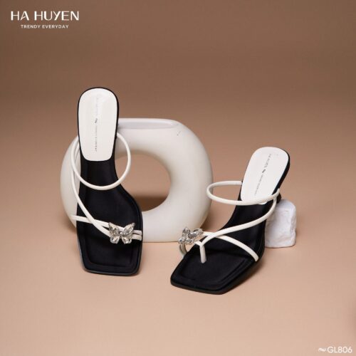 Guốc lê lụa 7cm - GL806