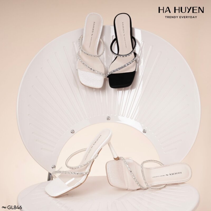 Guốc lê quai đá 7cm - GL846 - Ảnh 6