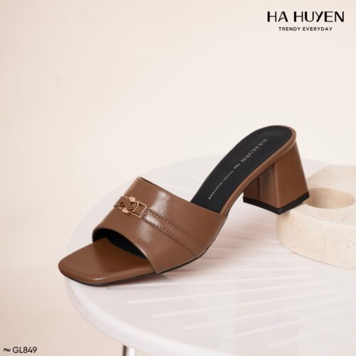 Guốc lê da lì 5cm - GL849 - Ảnh 4