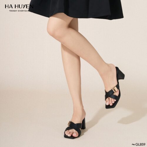 Guốc lê da lì 6cm - GL859 - Ảnh 2