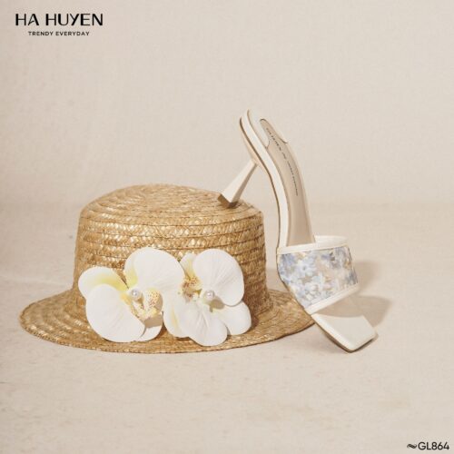Guốc lê ren hoa 7cm - GL864 - Ảnh 2