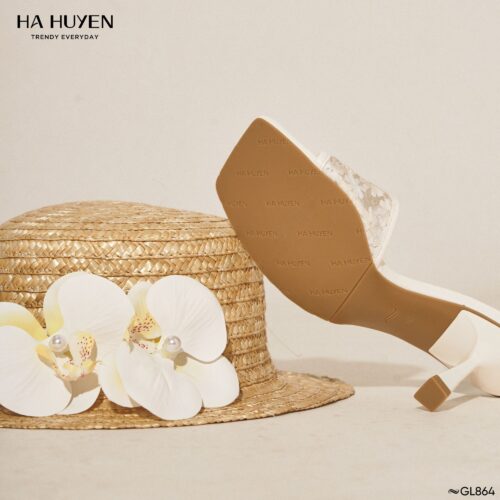 Guốc lê ren hoa 7cm - GL864 - Ảnh 3