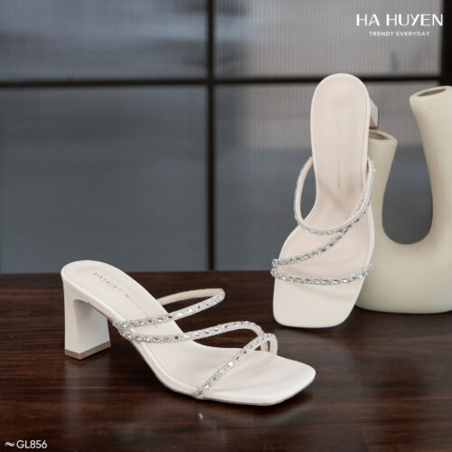 Guốc lê quai đá 6.5cm - GL856