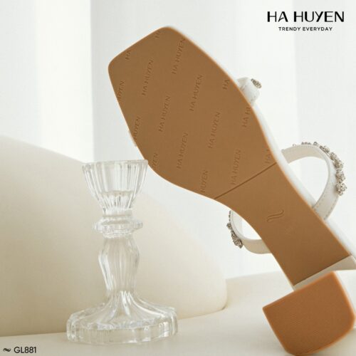 Guốc lê mũi vuông 6cm - GL881 - Ảnh 2